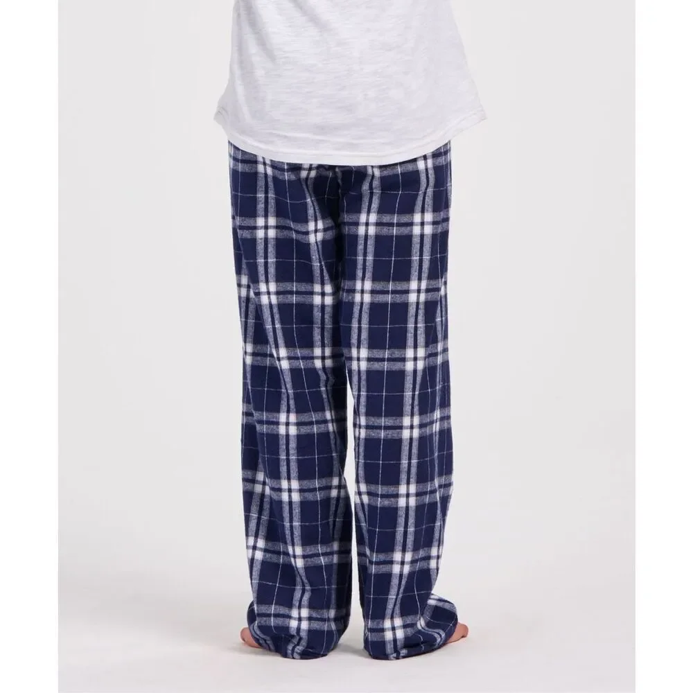 Boxercraft Boys Blue Flannel Plaid Pajama Lounge Pants
